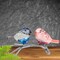 Crystal Expressions 2.75 In Bird On Branch Spring Figurine , Lightweight Multi Seasonal Decor Spring Summer Faceted